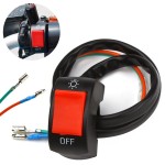Handlebar switch for motorcycle - lights - red button